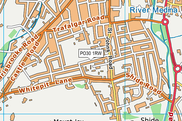 PO30 1RW map - OS VectorMap District (Ordnance Survey) PO30 1RW map - OS VectorMap District (Ordnance Survey)