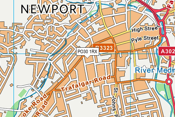 PO30 1RX map - OS VectorMap District (Ordnance Survey) PO30 1RX map - OS VectorMap District (Ordnance Survey)