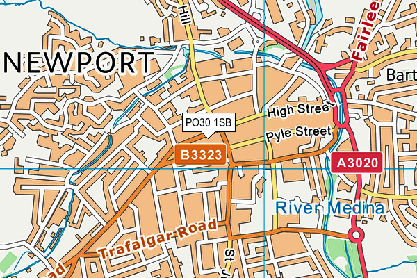 PO30 1SB map - OS VectorMap District (Ordnance Survey) PO30 1SB map - OS VectorMap District (Ordnance Survey)