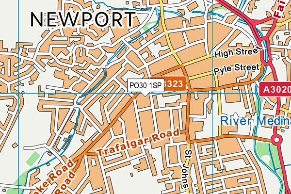 PO30 1SP map - OS VectorMap District (Ordnance Survey) PO30 1SP map - OS VectorMap District (Ordnance Survey)