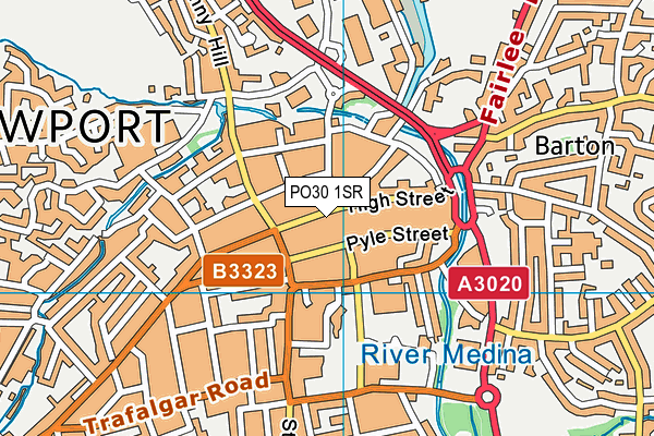 PO30 1SR map - OS VectorMap District (Ordnance Survey) PO30 1SR map - OS VectorMap District (Ordnance Survey)