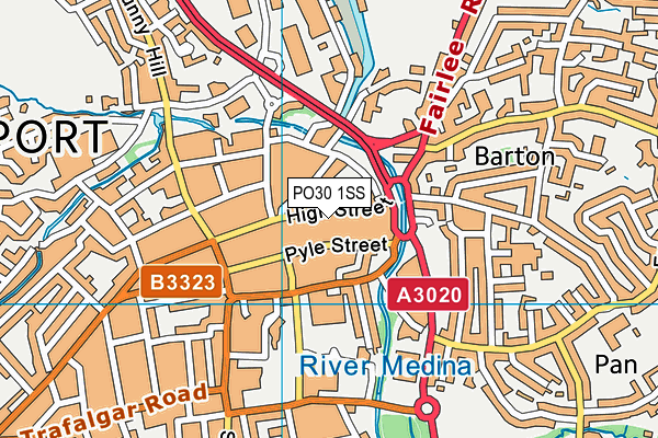 PO30 1SS map - OS VectorMap District (Ordnance Survey) PO30 1SS map - OS VectorMap District (Ordnance Survey)