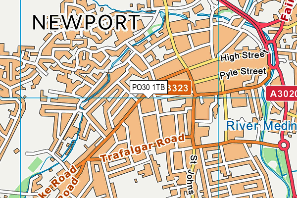 PO30 1TB map - OS VectorMap District (Ordnance Survey) PO30 1TB map - OS VectorMap District (Ordnance Survey)