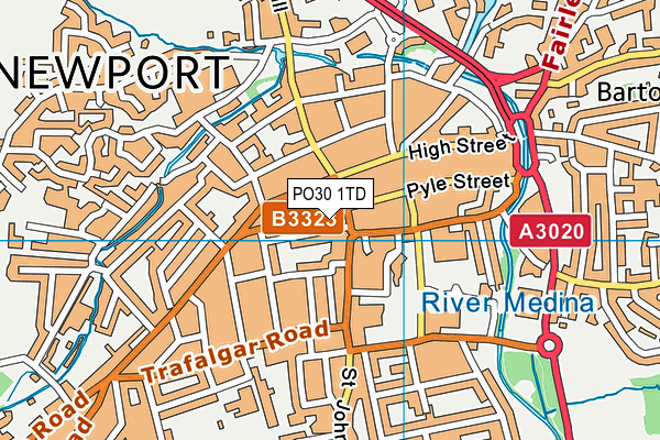 PO30 1TD map - OS VectorMap District (Ordnance Survey) PO30 1TD map - OS VectorMap District (Ordnance Survey)