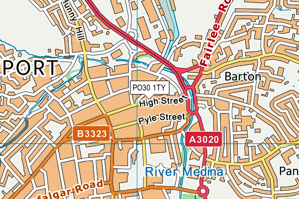 PO30 1TY map - OS VectorMap District (Ordnance Survey) PO30 1TY map - OS VectorMap District (Ordnance Survey)