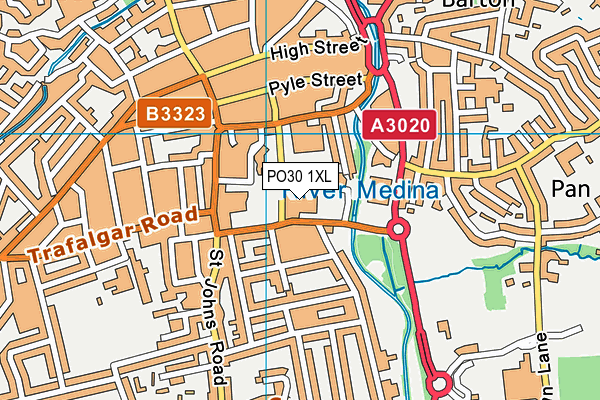 PO30 1XL map - OS VectorMap District (Ordnance Survey) PO30 1XL map - OS VectorMap District (Ordnance Survey)