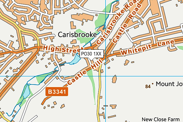 PO30 1XX map - OS VectorMap District (Ordnance Survey) PO30 1XX map - OS VectorMap District (Ordnance Survey)