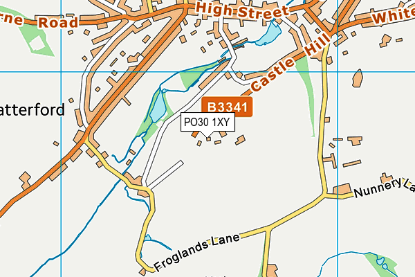 PO30 1XY map - OS VectorMap District (Ordnance Survey) PO30 1XY map - OS VectorMap District (Ordnance Survey)