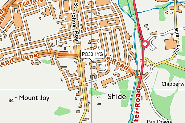 PO30 1YG map - OS VectorMap District (Ordnance Survey) PO30 1YG map - OS VectorMap District (Ordnance Survey)