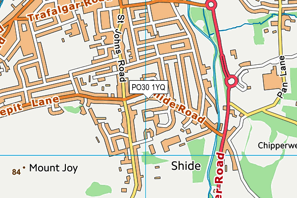 PO30 1YQ map - OS VectorMap District (Ordnance Survey) PO30 1YQ map - OS VectorMap District (Ordnance Survey)