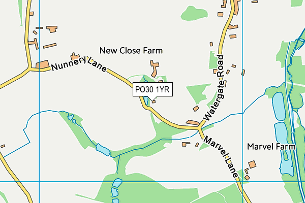 PO30 1YR map - OS VectorMap District (Ordnance Survey) PO30 1YR map - OS VectorMap District (Ordnance Survey)