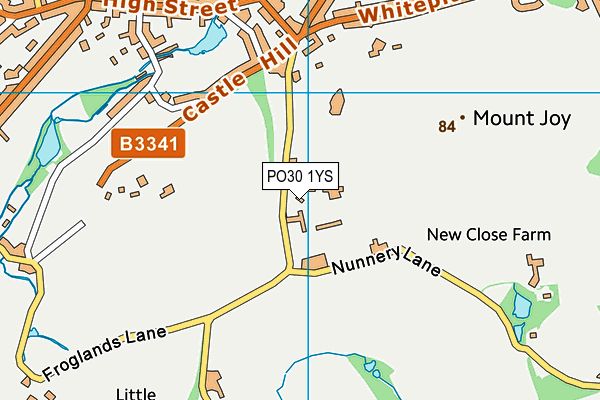 PO30 1YS map - OS VectorMap District (Ordnance Survey) PO30 1YS map - OS VectorMap District (Ordnance Survey)