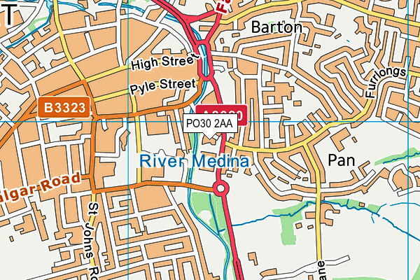 PO30 2AA map - OS VectorMap District (Ordnance Survey) PO30 2AA map - OS VectorMap District (Ordnance Survey)