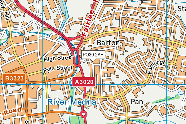 PO30 2AH map - OS VectorMap District (Ordnance Survey) PO30 2AH map - OS VectorMap District (Ordnance Survey)