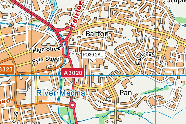 PO30 2AL map - OS VectorMap District (Ordnance Survey) PO30 2AL map - OS VectorMap District (Ordnance Survey)