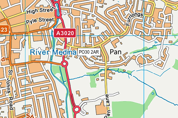 PO30 2AR map - OS VectorMap District (Ordnance Survey) PO30 2AR map - OS VectorMap District (Ordnance Survey)