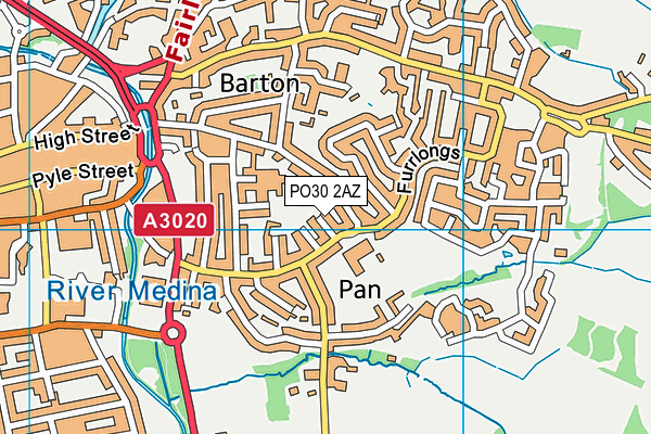 PO30 2AZ map - OS VectorMap District (Ordnance Survey) PO30 2AZ map - OS VectorMap District (Ordnance Survey)
