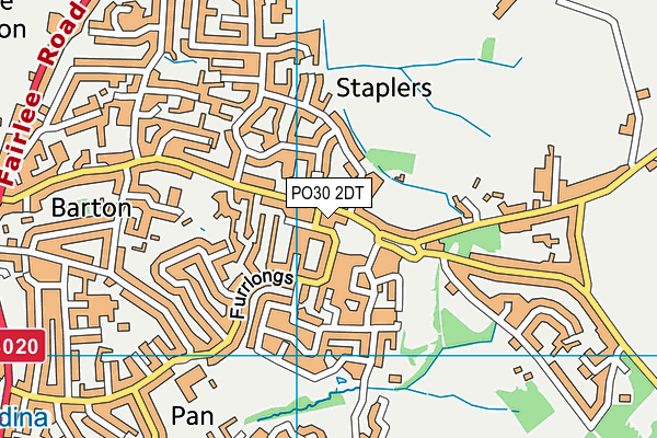 PO30 2DT map - OS VectorMap District (Ordnance Survey) PO30 2DT map - OS VectorMap District (Ordnance Survey)