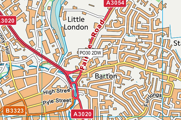 PO30 2DW map - OS VectorMap District (Ordnance Survey) PO30 2DW map - OS VectorMap District (Ordnance Survey)