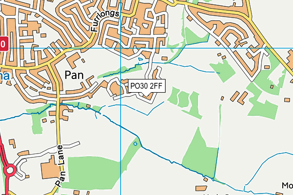 PO30 2FF map - OS VectorMap District (Ordnance Survey) PO30 2FF map - OS VectorMap District (Ordnance Survey)