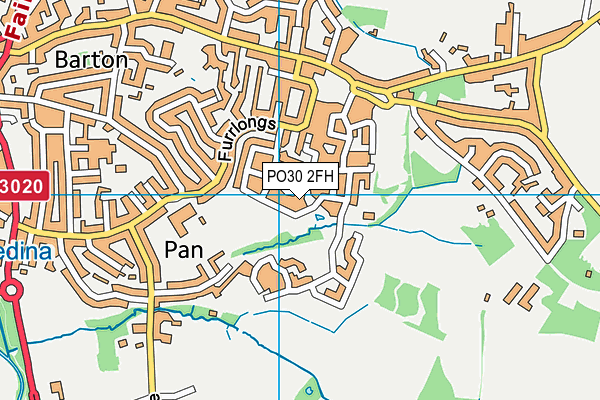 PO30 2FH map - OS VectorMap District (Ordnance Survey) PO30 2FH map - OS VectorMap District (Ordnance Survey)