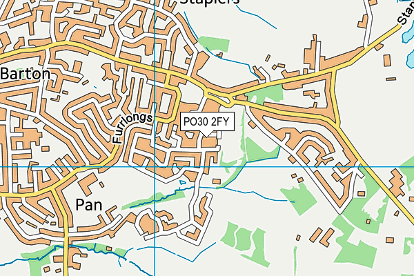 PO30 2FY map - OS VectorMap District (Ordnance Survey) PO30 2FY map - OS VectorMap District (Ordnance Survey)