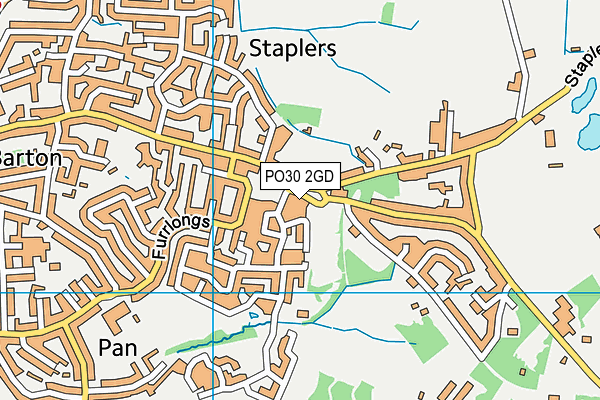 PO30 2GD map - OS VectorMap District (Ordnance Survey) PO30 2GD map - OS VectorMap District (Ordnance Survey)