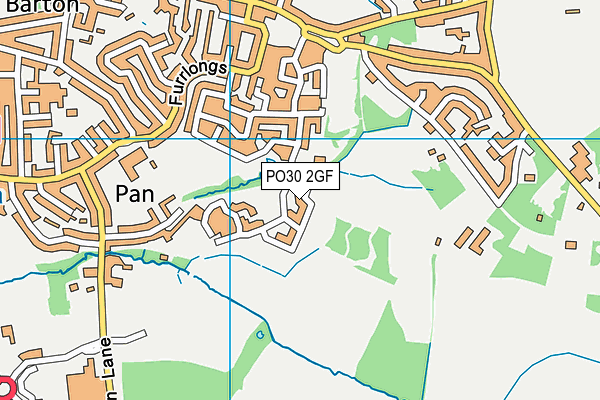 PO30 2GF map - OS VectorMap District (Ordnance Survey) PO30 2GF map - OS VectorMap District (Ordnance Survey)