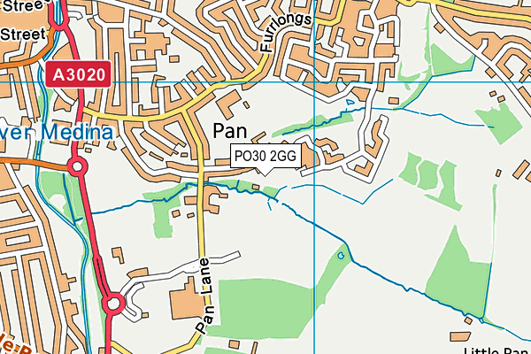 PO30 2GG map - OS VectorMap District (Ordnance Survey) PO30 2GG map - OS VectorMap District (Ordnance Survey)