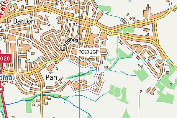 PO30 2GP map - OS VectorMap District (Ordnance Survey) PO30 2GP map - OS VectorMap District (Ordnance Survey)