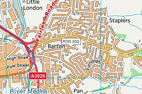 PO30 2GQ map - OS VectorMap District (Ordnance Survey) PO30 2GQ map - OS VectorMap District (Ordnance Survey)