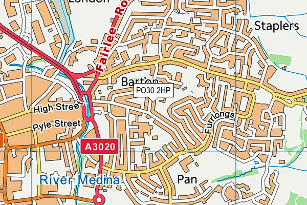 PO30 2HP map - OS VectorMap District (Ordnance Survey) PO30 2HP map - OS VectorMap District (Ordnance Survey)