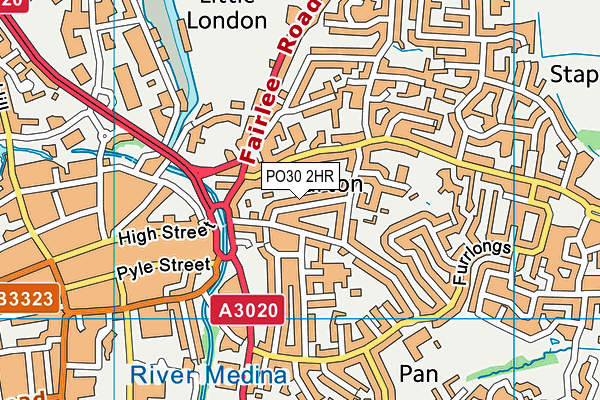 PO30 2HR map - OS VectorMap District (Ordnance Survey) PO30 2HR map - OS VectorMap District (Ordnance Survey)