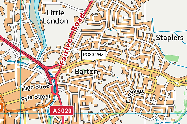 PO30 2HZ map - OS VectorMap District (Ordnance Survey) PO30 2HZ map - OS VectorMap District (Ordnance Survey)