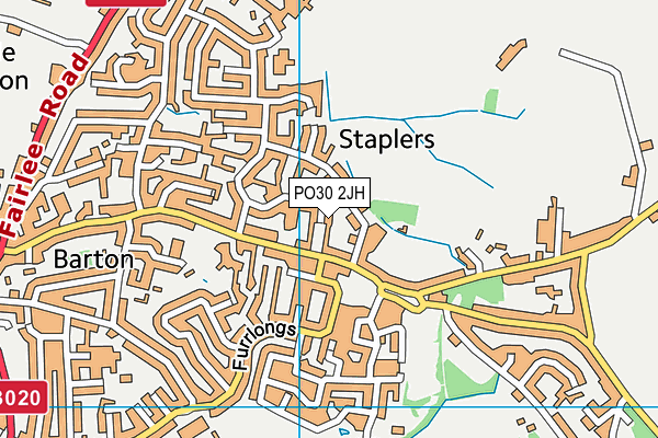 PO30 2JH map - OS VectorMap District (Ordnance Survey) PO30 2JH map - OS VectorMap District (Ordnance Survey)