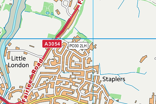 PO30 2LH map - OS VectorMap District (Ordnance Survey) PO30 2LH map - OS VectorMap District (Ordnance Survey)