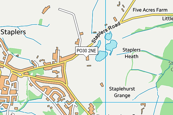 PO30 2NE map - OS VectorMap District (Ordnance Survey) PO30 2NE map - OS VectorMap District (Ordnance Survey)