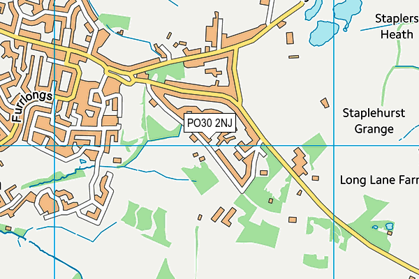 PO30 2NJ map - OS VectorMap District (Ordnance Survey) PO30 2NJ map - OS VectorMap District (Ordnance Survey)