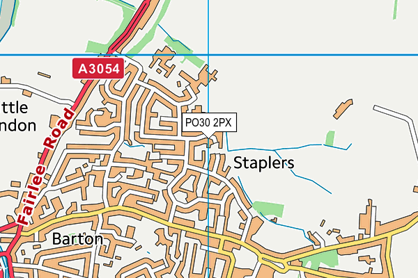 PO30 2PX map - OS VectorMap District (Ordnance Survey) PO30 2PX map - OS VectorMap District (Ordnance Survey)