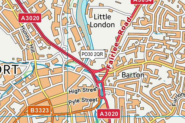 PO30 2QR map - OS VectorMap District (Ordnance Survey) PO30 2QR map - OS VectorMap District (Ordnance Survey)