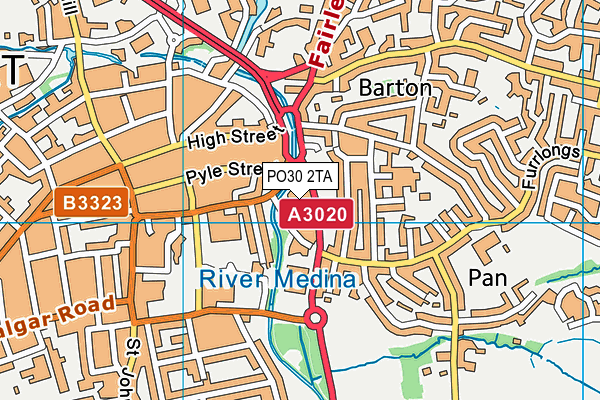 PO30 2TA map - OS VectorMap District (Ordnance Survey) PO30 2TA map - OS VectorMap District (Ordnance Survey)