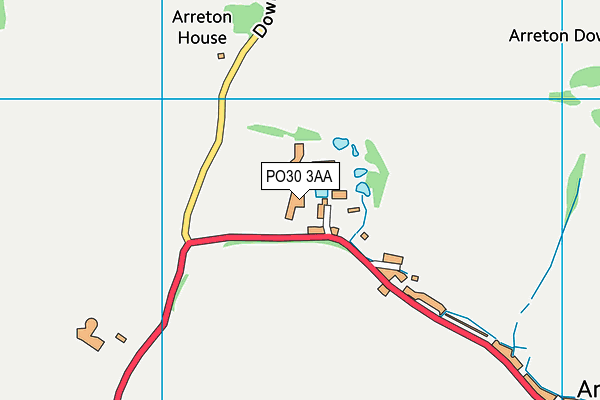 PO30 3AA map - OS VectorMap District (Ordnance Survey) PO30 3AA map - OS VectorMap District (Ordnance Survey)