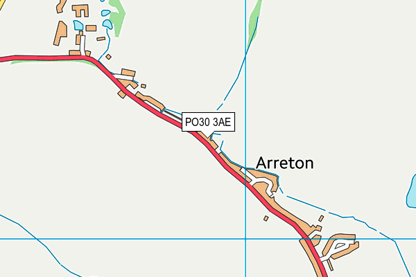 PO30 3AE map - OS VectorMap District (Ordnance Survey)