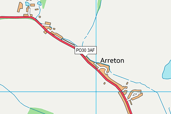 PO30 3AF map - OS VectorMap District (Ordnance Survey) PO30 3AF map - OS VectorMap District (Ordnance Survey)