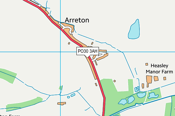 PO30 3AH map - OS VectorMap District (Ordnance Survey)