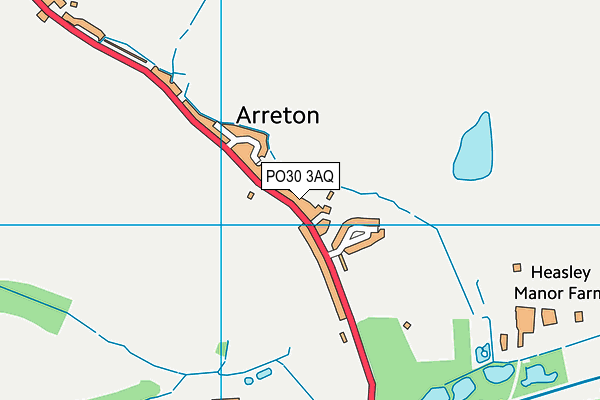 PO30 3AQ map - OS VectorMap District (Ordnance Survey)