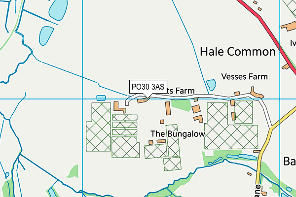 PO30 3AS map - OS VectorMap District (Ordnance Survey)