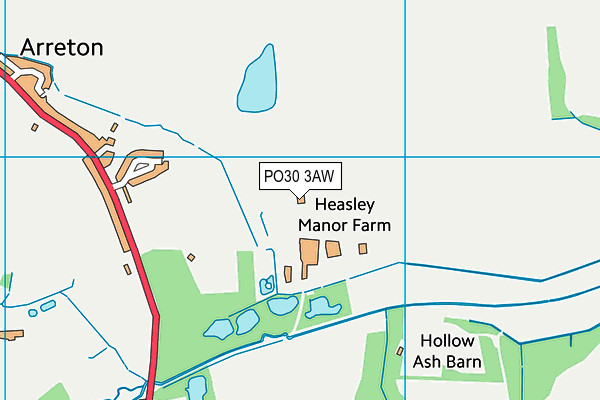 PO30 3AW map - OS VectorMap District (Ordnance Survey) PO30 3AW map - OS VectorMap District (Ordnance Survey)