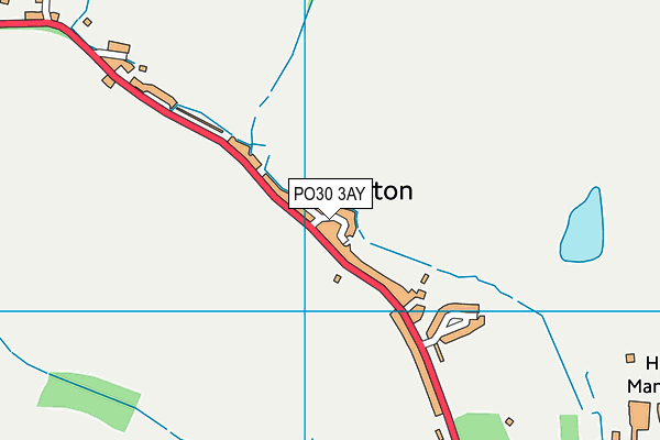 PO30 3AY map - OS VectorMap District (Ordnance Survey) PO30 3AY map - OS VectorMap District (Ordnance Survey)