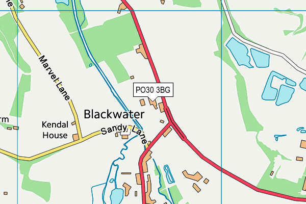 PO30 3BG map - OS VectorMap District (Ordnance Survey) PO30 3BG map - OS VectorMap District (Ordnance Survey)